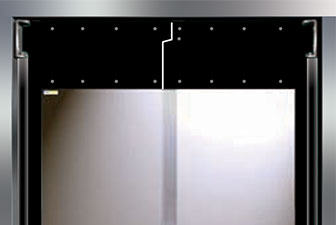 Model 2400 flexible traffic door, swing door, access door