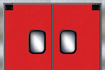 Model 9000 rigid traffic door, swing door, access door