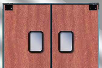 Model 9000HPL rigid traffic door, swing door, access door
