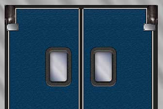 Model 9100 rigid traffic door, access door, swing door