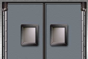 Model 9500V rigid traffic door, swing door, access door
